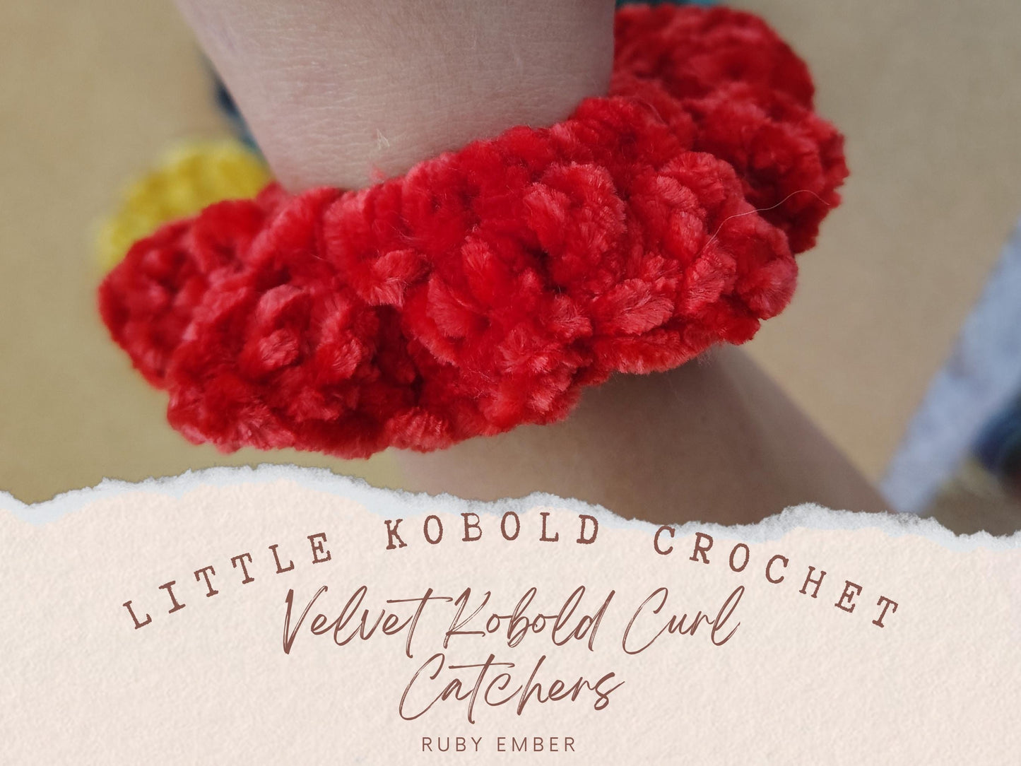 Velvet Curl Catchers in Ruby Ember (Red Scrunchies)